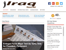 Tablet Screenshot of iraqnews.net